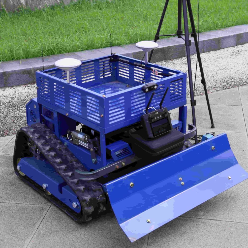 tondeuse à gazon robotisée intelligente avec gps, caméra et support de rangement